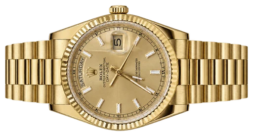 Titel: Day-Date 118238
Mærke: Rolex
Model: Day-Date
Ref.: 118238
Årgang: 2016
Tilbehør: Boks og Papirer
Stand: 8.5 (Brugt)
Pris: 229.000 kr.
Diameter:
Funktioner: Dato, Ugedag
Skivefarve: Guld
Rem: Metal
Kassemateriale: Guld
Kategori: Dress
Køn: Unisex
Match: 100.0%
Billedet ejes af Urbørsen (1192798) Et Rolex ur