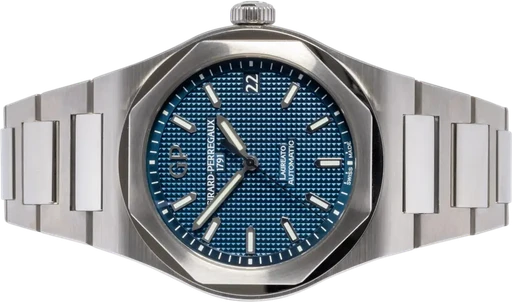 Title: Girard Perregaux Laureato 42, Blå, Stål
Brand: Girard-Perregaux
Model: Laureato
Ref: 81010-11-431-11A
Category: Dress
Diameter: 42mm
Functions: Dato
Year: 2021
Price: 124900
Condition: 9.0
Dial Color: Blå
Strap: Metal
Case material: Stål
Gender: Herre
Match: 100.0%
Billedet er ejet af Urhandleren (102527) Et Girard-Perregaux ur