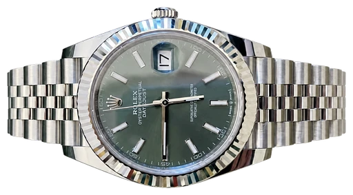 Titel: Datejust 126334 Mint Green (Nyhed)
Mærke: Rolex
Model: Datejust 126334 Mint Green
Ref.: 126334
Årgang: 2026
Tilbehør: Boks og Papirer
Stand: 9.9 (Brugt)
Pris: 112.000 kr.
Diameter:
Funktioner: Dato
Skivefarve: Grøn
Rem: Metal
Kassemateriale: Stål
Kategori: Dress
Køn: Unisex
Match: 100.0%
Billedet ejes af Urbørsen (1118975) Et Rolex ur