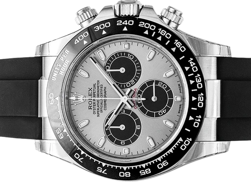 Titel: Daytona 116519LN
Mærke: Rolex
Model: Daytona
Ref.: 116519LN
Årgang:
Tilbehør: Boks og Papirer
Stand: 10.0 (Nyt)
Pris:
Diameter: 40mm
Funktioner: Kronograf
Skivefarve: Grå
Rem: Andet
Kassemateriale: Stål
Kategori: Racing
Køn: Herre
Match: 100.0%
Billedet ejes af Urbørsen (102211) Et Rolex ur