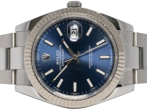 Titel: Datejust 41, Blå, Stål, Oyster
Mærke: Rolex
Model: Datejust 41
Ref.: 126334
Årgang: 2019
Tilbehør: Boks og Papirer
Pris: 84.900 kr.
Diameter: 41mm
Funktioner: Dato
Skivefarve: Blå
Rem: Metal
Kassemateriale: Stål
Kategori: Dress
Køn: Herre
Match: 100.0%
Billedet ejes af Urhandleren (341696) Et Rolex ur