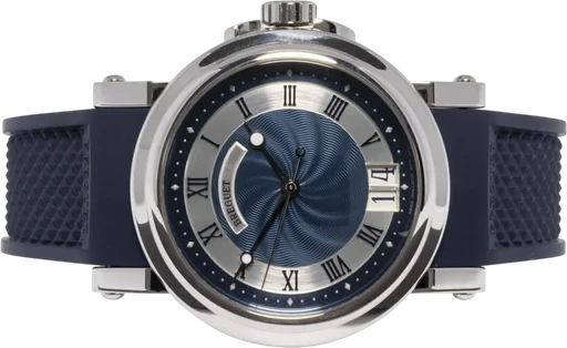 Title: Marine Big Date 39, Blå, Stål
Brand: Breguet
Model: Marine
Ref: 5817
Category: Sport
Diameter: 39mm
Functions: Dato
Year: 2007
Price: 99900
Condition: 5.0
Dial Color: Blå
Strap: Andet
Case material: Stål
Gender: Herre
Match: 100.0%
Billedet er ejet af Urhandleren (239023) Et Breguet ur