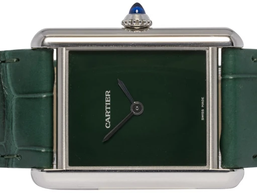 Title: Must de Tank, grøn, Stål, Læder
Brand: Cartier
Model: Must de Cartier Tank
Ref: WSTA0056
Category: Dress
Diameter: 34mm
Functions: 
Year: 2021
Price: 44900
Condition: undefined
Dial Color: Grøn
Strap: Læder
Case material: Stål
Gender: Unisex
Match: 100.0%
Billedet er ejet af Urhandleren (102619) Et Cartier ur