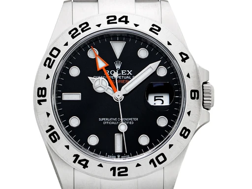 Title: Explorer ll 226570
Brand: Rolex
Model: Explorer ll
Ref: 226570
Category: Sport
Diameter: 42mm
Functions: Dato, GMT
Year: 2024
Price: 87000
Condition: undefined
Dial Color: Sort
Strap: Metal
Case material: Stål
Gender: Herre
Match: 100.0%
Billedet er ejet af Urbørsen (102214) Et Rolex ur