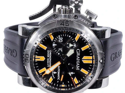 Title: Chronofighter Oversize, 47, Stål, Gummi
Brand: Graham
Model: Chronofighter Oversize
Ref: 2OVES.B02B.K10B
Category: Dykker
Diameter: 47mm
Functions: Kronograf, Dato
Year: 2008
Price: 29900
Condition: undefined
Dial Color: Sort
Strap: Gummi
Case material: Stål
Gender: Herre
Match: 100.0%
Billedet er ejet af Urhandleren (102691) Et Graham ur