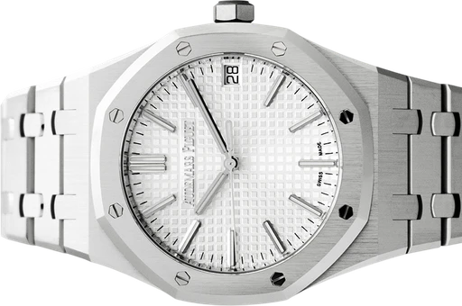 Titel: Royal Oak 15510ST
Mærke: Audemars Piguet
Model: Royal Oak
Ref.: 15510ST.OO.1320ST.03
Årgang: 2023
Tilbehør: Boks og Papirer
Stand: 10.0 (Nyt)
Pris:
Diameter: 41mm
Funktioner: Dato
Skivefarve: Hvid
Rem: Metal
Kassemateriale: Stål
Kategori: Dress
Køn: Herre
Match: 100.0%
Billedet ejes af Urbørsen (102234) Et Audemars Piguet ur