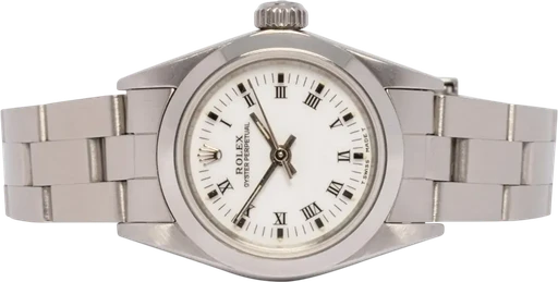 Title: Oyster Perpetual 26, Hvid, Stål, Oyster
Brand: Rolex
Model: Oyster Perpetual
Ref: 67180
Category: Dress
Diameter: 26mm
Functions:
Year:
Price: 29900
Condition: 7.0
Dial Color: Hvid
Strap: Metal
Case material: Stål
Gender: Dame
Match: 100.0%
Billedet er ejet af Urhandleren (102686) Et Rolex ur