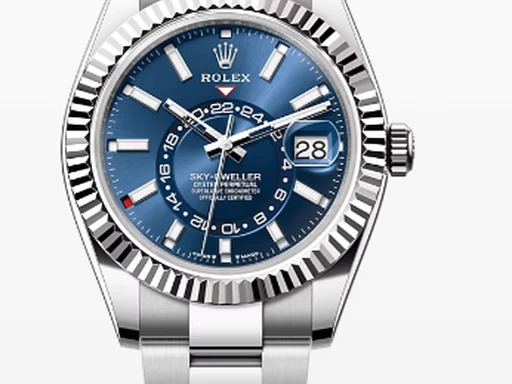 Title: Sky-Dweller 336934
Brand: Rolex
Model: Sky-Dweller
Ref: 336934
Category: Dress
Diameter: 42mm
Functions: Dato, GMT
Year: 2023
Price: 157000
Condition: undefined
Dial Color: Blå
Strap: Metal
Case material: Stål
Gender: Herre
Match: 100.0%
Billedet er ejet af Urbørsen (102249) Et Rolex ur