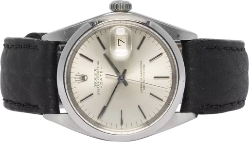 Title: Oyster Perpetual Date 34, Sølv, Stål, Læder
Brand: Rolex
Model: Oyster Perpetual Date
Ref: 1500
Category: Dress
Diameter: 34mm
Functions: Dato
Year:
Price: 39900
Condition: 7.0
Dial Color: Sølv
Strap: Læder
Case material: Stål
Gender: Unisex
Match: 100.0%
Billedet er ejet af Urhandleren (102631) Et Rolex ur