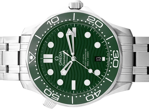 Titel: Seamaster Diver 300 210.30.42.20.10.001
Mærke: Omega
Model: Seamaster Diver 300
Ref.: 210.30.42.20.10.001
Årgang: 2024
Tilbehør: Boks og Papirer
Stand: 10.0 (Nyt)
Pris: 40.000 kr.
Diameter: 42mm
Funktioner: Dato
Skivefarve: Grøn
Rem: Metal
Kassemateriale: Stål
Kategori: Dykker
Køn: Herre
Match: 100.0%
Billedet ejes af Urbørsen (102244) Et Omega ur