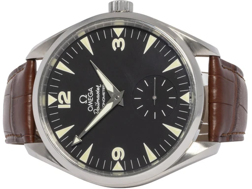 Title: Railmaster 49, Sort, Stål, Læder
Brand: Omega
Model: Omega Railmaster
Ref: 28065200
Category: Dress
Diameter: 49mm
Functions: 
Year: 2010
Price: 41900
Condition: undefined
Dial Color: Sort
Strap: Læder
Case material: Stål
Gender: Herre
Match: 100.0%
Billedet er ejet af Urhandleren (102629) Et Omega ur