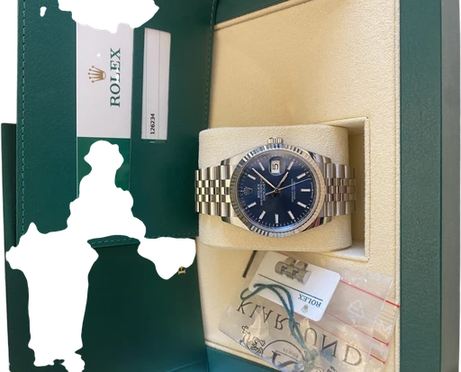 Title: Datejust 126234 Blue (New)
Brand: Rolex
Model: Datejust
Ref: 126234
Category: Dress
Diameter: 36mm
Functions: Dato
Year: 2019
Price: 72000
Condition: 8.5
Dial Color: Blå
Strap: Metal
Case material: Stål
Gender: Herre
Match: 100.0%
Billedet er ejet af Urbørsen (800774) Et Rolex ur