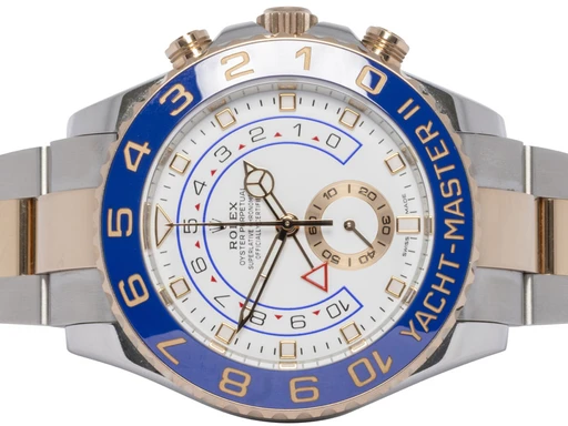 Title: Yacht-Master II 44, Hvid, Blå, Everose/ Stål, Oyster
Brand: Rolex
Model: Yacht-Master II, 116681
Ref: 116681
Category: Racing
Diameter: 44mm
Functions: Kronograf
Year: 2022
Price: 164900
Condition: undefined
Dial Color: Hvid
Strap: Metal
Case material: Stål
Gender: Herre
Match: 100.0%
Billedet er ejet af Urhandleren (153482) Et Rolex ur