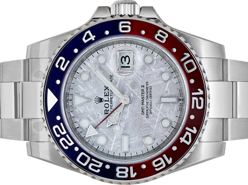 Title: GMT-Master ll 126719BLRO (Pepsi)
Brand: Rolex
Model: GMT-Master ll
Ref: 126719BLRO
Category: Sport
Diameter: 40mm
Functions: GMT, Dato
Year: 2023
Price:
Condition: 10.0
Dial Color: Sølv
Strap: Metal
Case material: Stål
Gender: Herre
Match: 100.0%
Billedet er ejet af Urbørsen (102223) Et Rolex ur