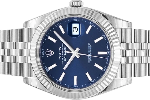 Titel: Datejust 126334
Mærke: Rolex
Model: Datejust
Ref.: 126334
Årgang: 2024
Tilbehør: Boks og Papirer
Stand: 10.0 (Nyt)
Pris: 105.000 kr.
Diameter: 41mm
Funktioner: Dato
Skivefarve: Blå
Rem: Metal
Kassemateriale: Stål
Kategori: Dress
Køn: Herre
Match: 100.0%
Billedet ejes af Urbørsen (102194) Et Rolex ur