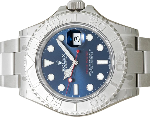 Titel: Yacht-Master 40 126622
Mærke: Rolex
Model: Yacht-Master 40
Ref.: 126622
Årgang: 2024
Tilbehør: Boks og Papirer
Stand: 10.0 (Nyt)
Pris: 109.500 kr.
Diameter: 40mm
Funktioner: Dato
Skivefarve: Blå
Rem: Metal
Kassemateriale: Stål
Kategori: Sport
Køn: Herre
Match: 100.0%
Billedet ejes af Urbørsen (102260) Et Rolex ur