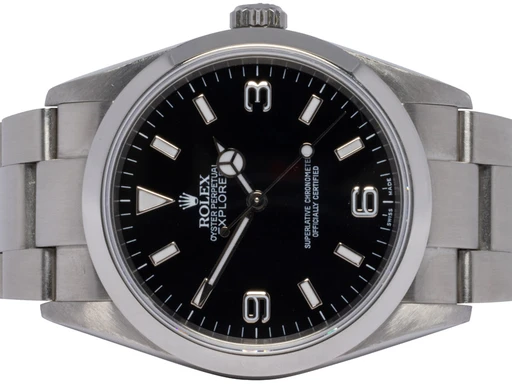 Title: Explorer I 36, Sort, Stål, Oyster
Brand: Rolex
Model: Explorer I
Ref: 114270
Category: Sport
Diameter: 36mm
Functions: Dato
Year: 2005
Price: 59900
Condition: undefined
Dial Color: Sort
Strap: Metal
Case material: Stål
Gender: Herre
Match: 100.0%
Billedet er ejet af Urhandleren (102587) Et Rolex ur