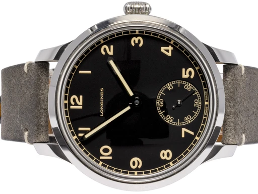 Title: Heritage Military 1938 43, Sort, Stål, Læder
Brand: Longines
Model: Heritage Military 1938
Ref: 28264532
Category: Dress
Diameter: 43mm
Functions: Dato
Year: 2020
Price: 24900
Condition: 7.0
Dial Color: Sort
Strap: Læder
Case material: Stål
Gender: Herre
Match: 100.0%
Billedet er ejet af Urhandleren (102694) Et Longines ur