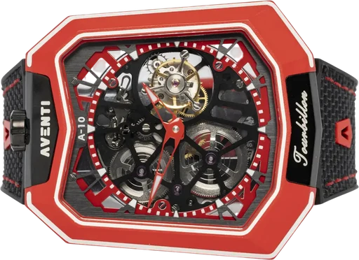 Titel: A-10 Rosso, 48.5 x 55.5, Tourbillon, Titanium
Mærke: Aventi
Model: Aventi A-10
Ref.: A-10
Kategori: Sport
Diameter: 49mm
Funktioner: Tourbillon
Årgang: 2024
Pris: 79900
Stand: 10.0 (Nyt)
Skivefarve: Rød
Rem: Andet
Kassemateriale: Titanium
Køn: Herre
Match: 100.0%
Billedet ejes af Urhandleren (916858) Et Aventi ur