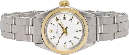 Title: Oyster Perpetual 26, Hvid, Romer, Guld, Stål, Oyster
Brand: Rolex
Model: Oyster Perpetual
Ref: 6618
Category: Dress
Diameter: 26mm
Functions: Dato
Year: 1967
Price: 34900
Condition: 7.0
Dial Color: Hvid
Strap: Metal
Case material: Stål
Gender: Dame
Match: 100.0%
Billedet er ejet af Urhandleren (102648) Et Rolex ur