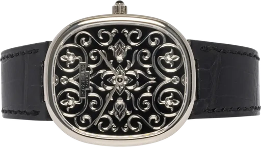 Title: Golden Ellipse 34.5 x 39.5, Hvidguld, Læder
Brand: Patek Philippe
Model: Golden Ellipse
Ref: 5738/51G-001
Category: Dress
Diameter: 35mm
Functions:
Year:
Price:
Condition: 7.0
Dial Color: Sort
Strap: Læder
Case material: Guld
Gender: Unisex
Match: 100.0%
Billedet er ejet af Urhandleren (387821) Et Patek Philippe ur