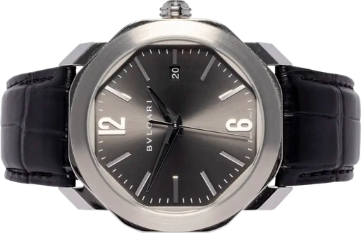 Title: Bulgari Octo Roma 41, Grå, Stål, Læder
Brand: Bvlgari
Model: Octo Roma
Ref: OC41C5SLD
Category: Dress
Diameter: 41mm
Functions: Dato
Year: 2019
Price: 44900
Condition: 7.0
Dial Color: Grå
Strap: Læder
Case material: Stål
Gender: Herre
Match: 100.0%
Billedet er ejet af Urhandleren (102620) Et Bvlgari ur
