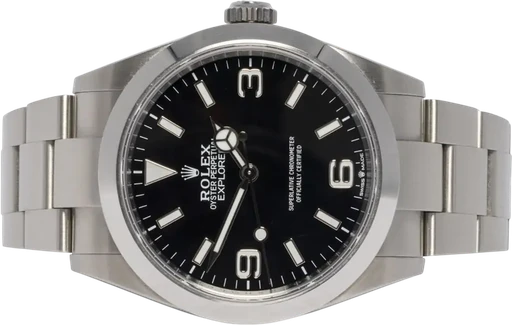 Titel: Explorer 1 40, Sort, Stål, Oyster
Mærke: Rolex
Model: Explorer I
Ref.: 224270
Årgang: 2024
Tilbehør: Boks og Papirer
Pris: 67.900 kr.
Diameter: 40mm
Funktioner:
Skivefarve: Sort
Rem: Metal
Kassemateriale: Stål
Kategori: Sport
Køn: Herre
Match: 100.0%
Billedet ejes af Urhandleren (341716) Et Rolex ur