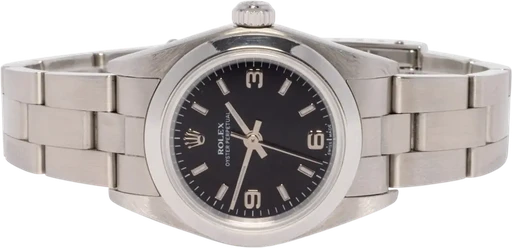 Title: Oyster Perpetual 26, Sort, Oyster
Brand: Rolex
Model: Oyster Perpetual
Ref: 76080
Category: Dress
Diameter: 26mm
Functions: Dato
Year:
Price: 29900
Condition: 7.0
Dial Color: Sort
Strap: Metal
Case material: Stål
Gender: Dame
Match: 100.0%
Billedet er ejet af Urhandleren (102678) Et Rolex ur