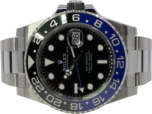 Titel: GMT-Master II 126710BLNR Batman – fabriksnyt (Batgirl)
Mærke: Rolex
Model: GMT-Master II
Ref.: 126710BLNR
Årgang: 2023
Tilbehør: Boks og Papirer
Stand: 10.0 (Nyt)
Pris: 119.000 kr.
Diameter: 40mm
Funktioner: Dato, GMT
Skivefarve: Sort
Rem: Metal
Kassemateriale: Stål
Kategori: Sport
Køn: Herre
Match: 100.0%
Billedet ejes af WeWatches (1147203) Et Rolex ur