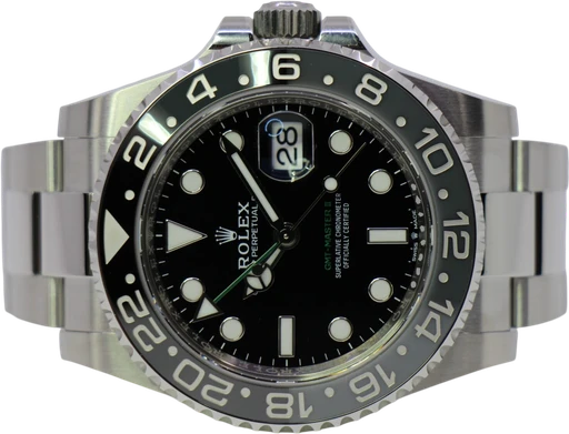 Titel: Gmt-Master II 126710Grnr – New 07/2026 (Bruce Wayne) (Nyhed)
Mærke: Rolex
Model: GMT - Master II
Ref.: 126710GRNR
Årgang: 2026
Tilbehør: Boks og Papirer
Stand: 10.0 (Nyt)
Pris: 135.000 kr.
Diameter: 40mm
Funktioner: Dato, GMT
Skivefarve: Sort
Rem: Metal
Kassemateriale: Stål
Kategori: Sport
Køn: Herre
Match: 100.0%
Billedet ejes af WeWatches (1068371) Et Rolex ur