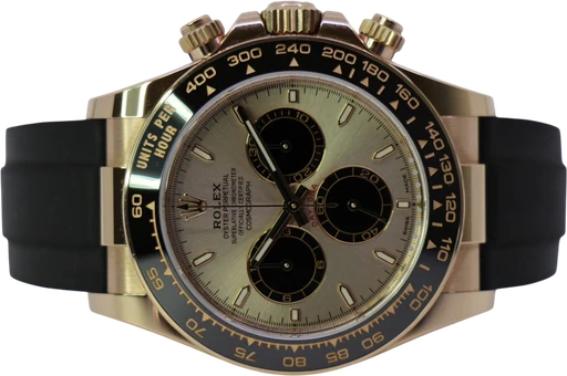 Title: Cosmograph Daytona 126515Ln
Brand: Rolex
Model: Cosmograph Daytona
Ref: 126515LN
Category: Racing
Diameter: 40mm
Functions: Kronograf
Year: 2023
Price: 280000
Condition: 9.5
Dial Color: Gul
Strap: Andet
Case material: Guld
Gender: Herre
Match: 100.0%
Billedet er ejet af WeWatches (175759) Et Rolex ur