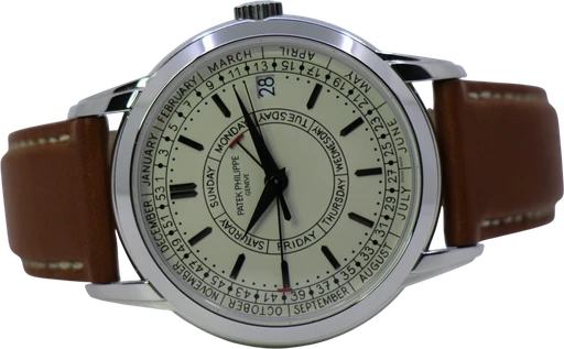 Title: Calatrava 5212A-001 – New 09/2023
Brand: Patek Philippe
Model: Calatrava Weekly Calendar
Ref: 5212A-001
Category: Dress
Diameter: 40mm
Functions: Dato, Ugedag
Year: 2023
Price: 220000
Condition: 10.0
Dial Color:
Strap: Læder
Case material: Stål
Gender: Herre
Match: 100.0%
Billedet er ejet af WeWatches (136930) Et Patek Philippe ur