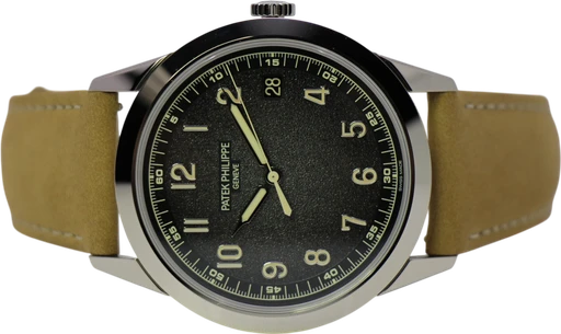 Title: Calatrava 5226G-001 – New
Brand: Patek Philippe
Model: Calatrava
Ref: 5226G-001
Category: Dress
Diameter: 40mm
Functions: Dato
Year: 2023
Price: 265000
Condition: 10.0
Dial Color: Sort
Strap: Læder
Case material: Guld
Gender: Herre
Match: 100.0%
Billedet er ejet af WeWatches (179711) Et Patek Philippe ur