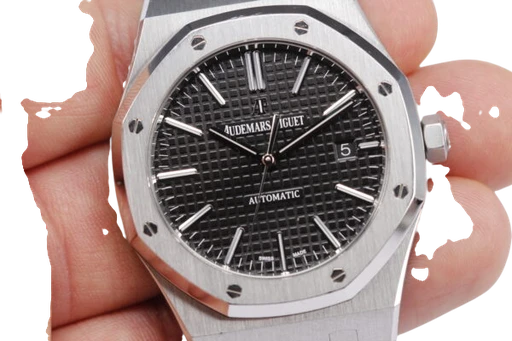 Title: ROYAL OAK
Brand: Audemars Piguet
Model: Royal Oak
Ref: 15400ST
Category: Sport
Diameter: 41mm
Functions: Dato
Year: 2016
Price: 239000
Condition: 8.5
Dial Color: Sort
Strap: Metal
Case material: Stål
Gender: Herre
Match: 100.0%
Billedet er ejet af Wine & Watches (545395) Et Audemars Piguet ur